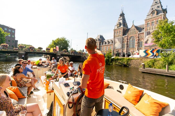 Amsterdam Canal Cruise With Live Guide and Onboard Bar - Transportation