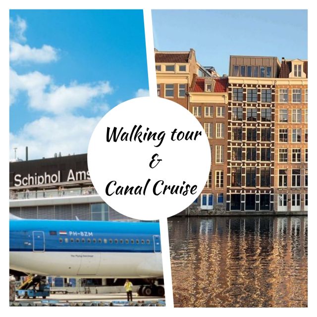 Amsterdam: Layover Sightseeing Tour With Airport Transfer - Comfortable Transportation and Canal Cruise