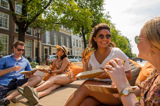 Amsterdam Private Boat Trip With Skipper, Burger and Beers - Inclusions
