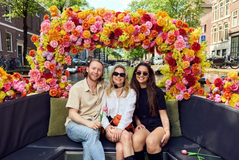 Amsterdam: the Original Flower Boat With Local Guide and Bar - Key Points