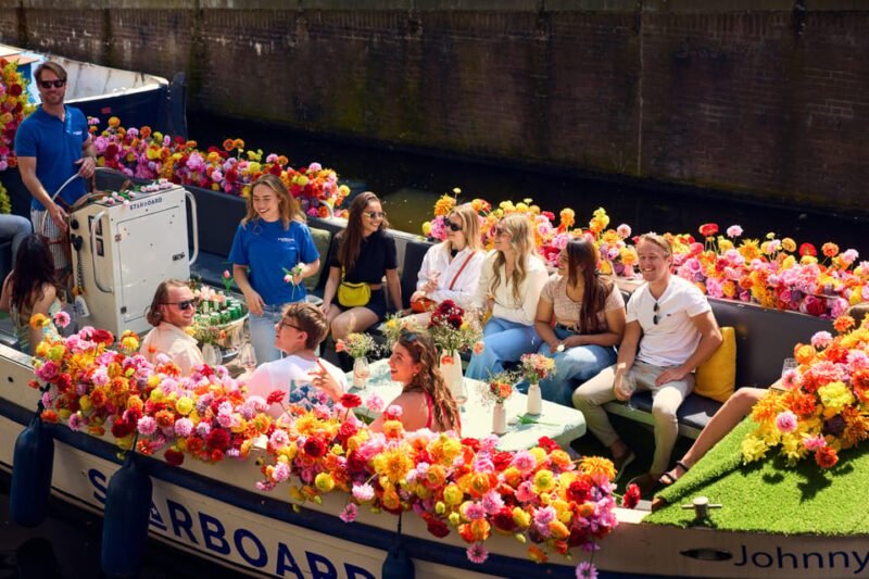 Amsterdam: the Original Flower Boat With Local Guide and Bar - Onboard Experience