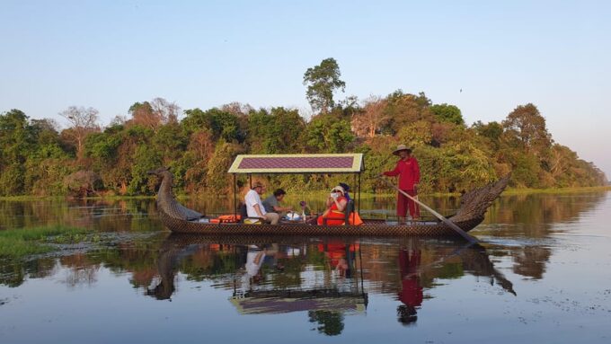 Angkor Bike Tour & Gondola Sunset Boat W/ Drinks & Snack - Live Tour Guide