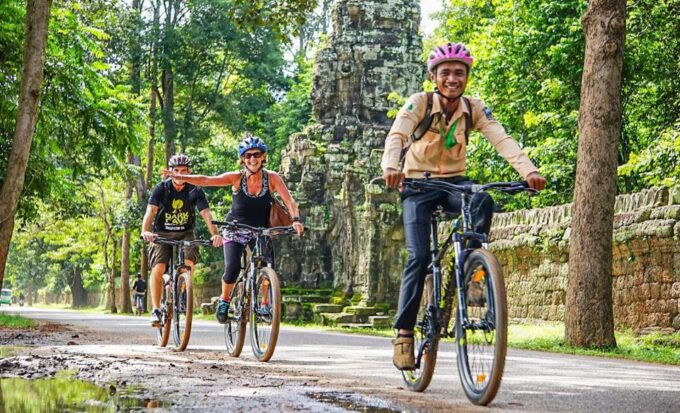 Angkor Bike Tour & Gondola Sunset Boat W/ Drinks & Snack - Hotel Pickup and Drop-off