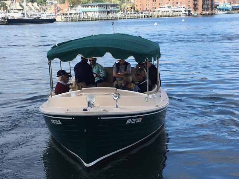 Annapolis: Electric Boat Rental - Duffy Sun Cruiser - 10ppl - Key Points