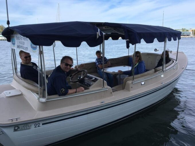 Annapolis: Electric Boat Rental - Duffy Sun Cruiser - 10ppl - Safety and Restrictions