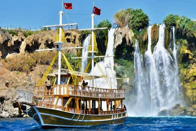 Antalya Boat Trip to the Düden Waterfall and Bays - Key Points