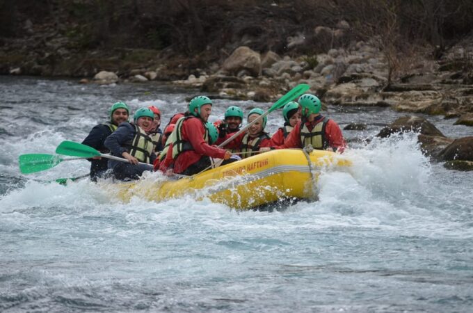 Antalya: Canyoning, Rafting, Quad, Jeep & Zipline With Lunch - Whitewater Rafting Thrill