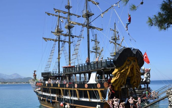 Antalya: Full-Day Boat Tour W/ Swim Stops Lunch & Waterfall - Lunch Break at Duden Waterfalls