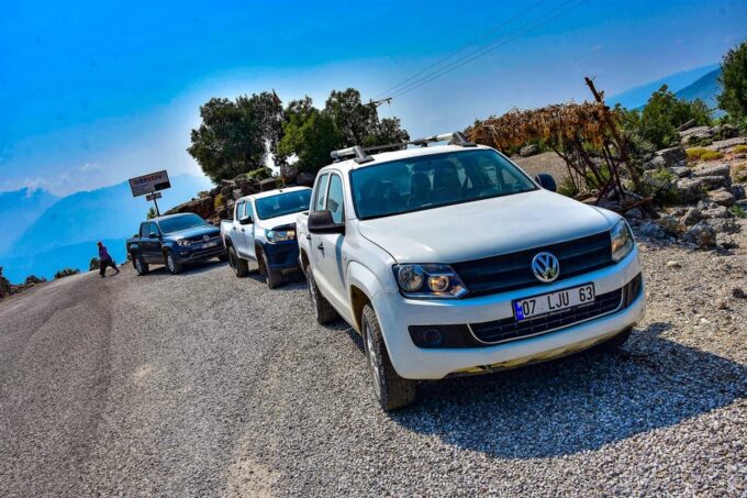 Antalya: Guided Self-Driven Jeep Tour With Rafting and Lunch - Ancient Theater in Taurus Mountains