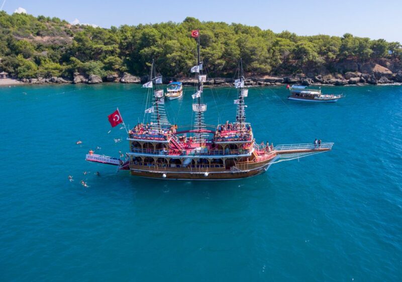 Antalya & Kemer: Pirate Boat Tour With Foam Party & Swimming - Locations and Pickup Details