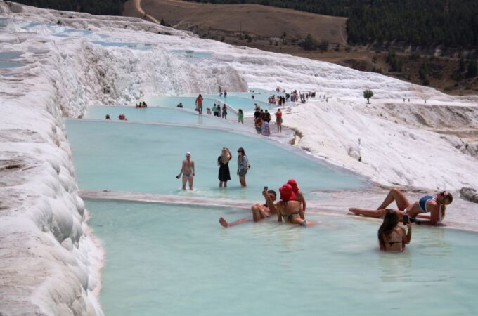 Antalya: Private Ancient Pamukkale and Hierapolis Tour - Pamukkales Cotton Palace