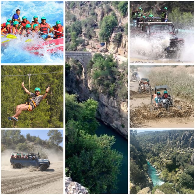 Antalya: Rafting Jeep Buggy&Quad Safari Zipline Canyon Visit - Rafting Excursion