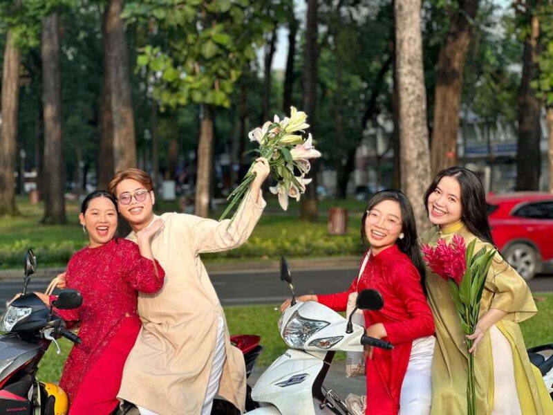 Ao Dai Experience in Ho Chi Minh City - Notre Dame Saigon
