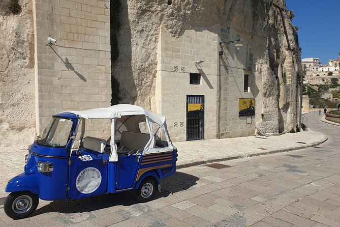 Ape Calessino Tour of the Sassi of Matera Standard - Transportation, Snacks, and Bottled Water