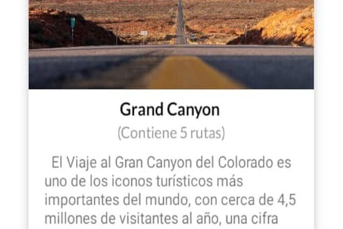 APP Self-Guided Grand Canyon Route With Audio Guide - Getting to the Meeting Point