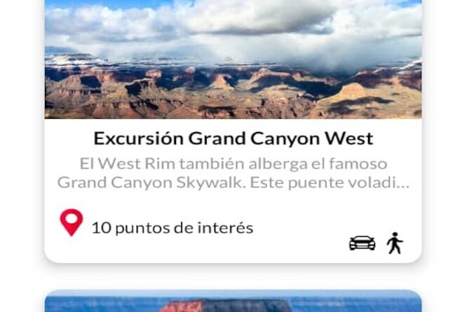 APP Self-Guided Grand Canyon Route With Audio Guide - What to Expect During the Tour