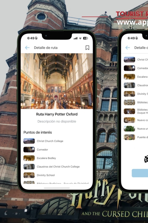 App Self-guided London - Harry Potter Oxford - Key Highlights