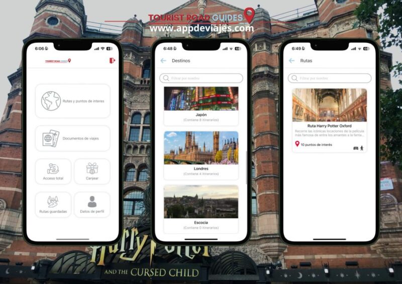 App Self-guided London - Harry Potter Oxford - Navigating the App