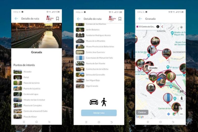 App Self-Guided Route Granada Includes Tapas Route and Audio - Points of Interest Explored