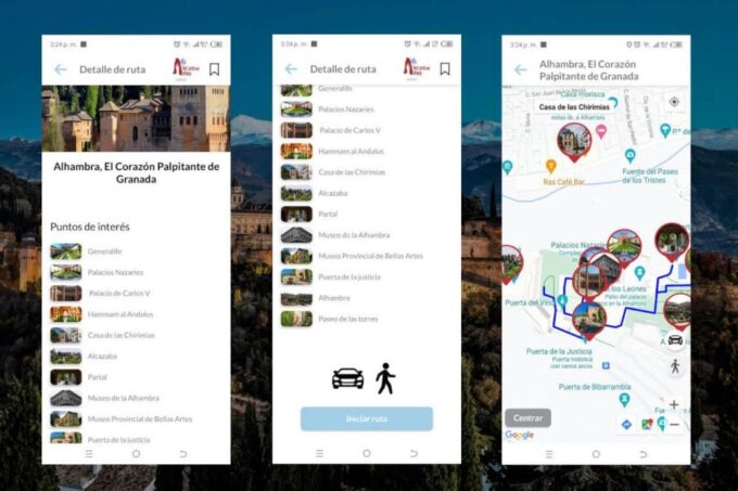 App Self-Guided Route Granada Includes Tapas Route and Audio - App Download and Registration