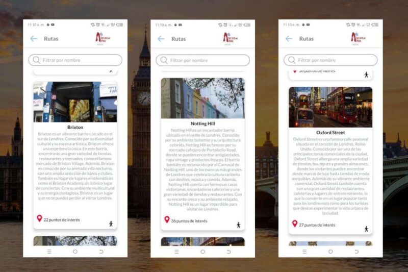 APP Self-Guided Route Londres With Multi-Language Audioguide - GPS Map and Pre-Set Routes