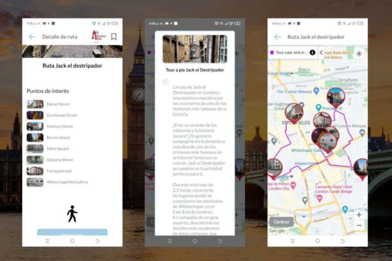 APP Self-Guided Route Londres With Multi-Language Audioguide - Customizable Routes and Web Panel