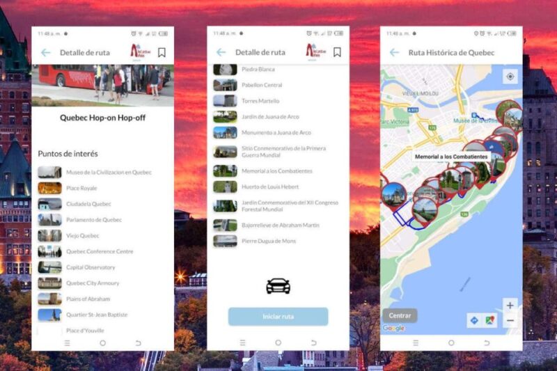 APP Self-Guided Routes Quebec With Multi-Language Audioguide - Audio Guide and Languages
