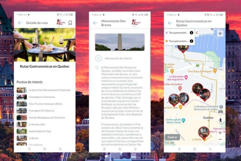 APP Self-Guided Routes Quebec With Multi-Language Audioguide - Customization and Features