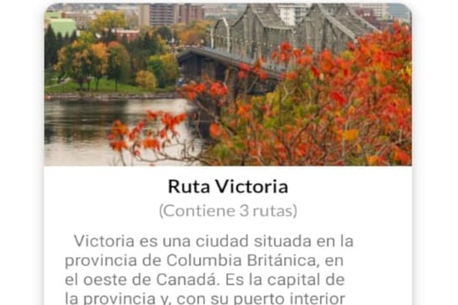 APP Self-Guided Routes Victoria With Audio Guide - Booking and Confirmation