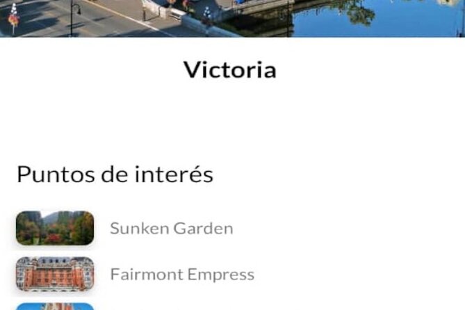 APP Self-Guided Routes Victoria With Audio Guide - Audio Guide and Routes