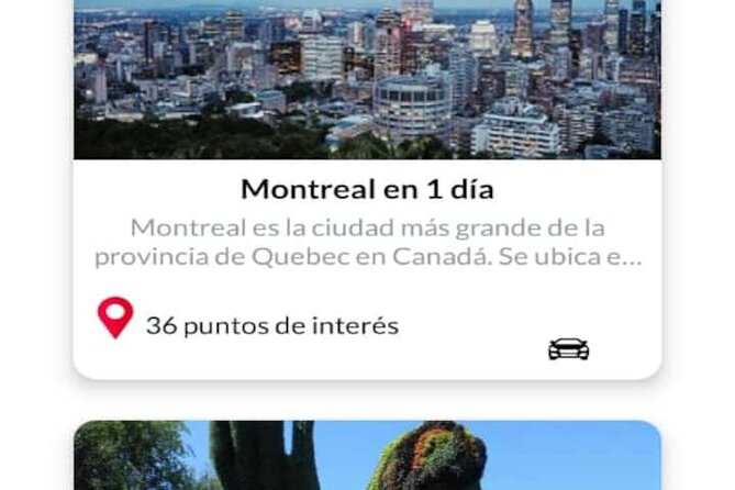 APP Self-Guided Tours Montreal With Audioguide - Meeting Point and End Point