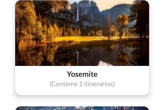 APP Yosemite Self-Guided Route With Audio Guide - App Features and Functionality