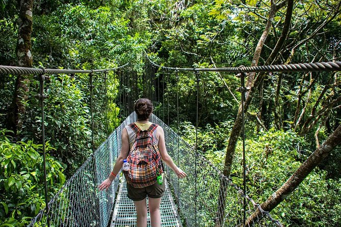 Arenal Combo Tour: Hanging Bridges+ Waterfall +Volcano Hike + Hot Springs - Relaxing in the Hot Springs