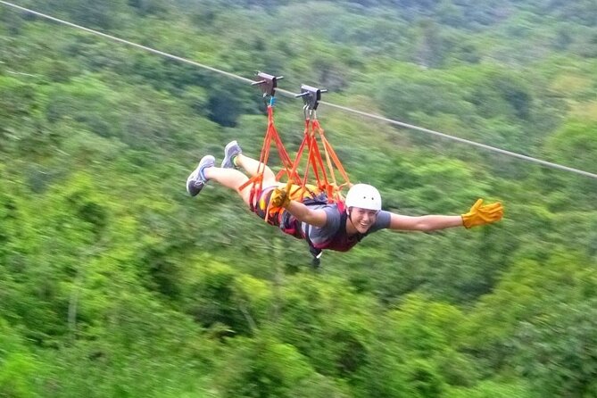 Arenal Full Day Adventure:Canopy Tour, Superman, Tarzan Swing, Canyoning Rafting - Key Points