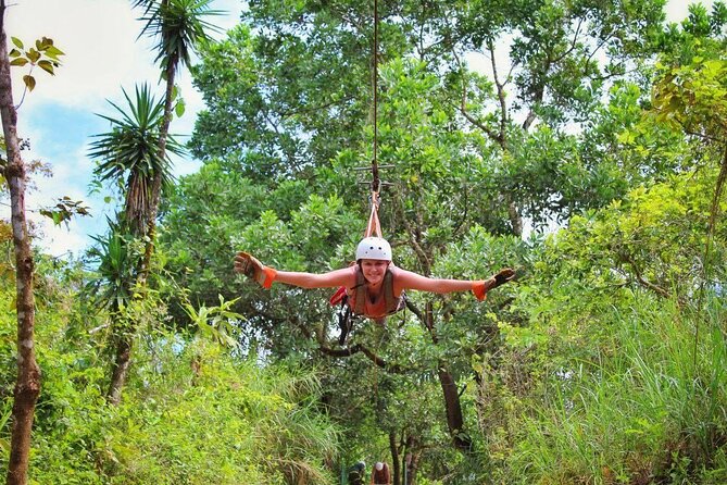 Arenal Full Day Adventure:Canopy Tour, Superman, Tarzan Swing, Canyoning Rafting - Canyoning Adventure