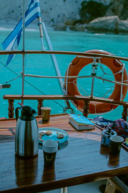 Argostoli: Full-Day Boat Trip With Lunch & Unlimited Drinks - Meeting Point and Departure