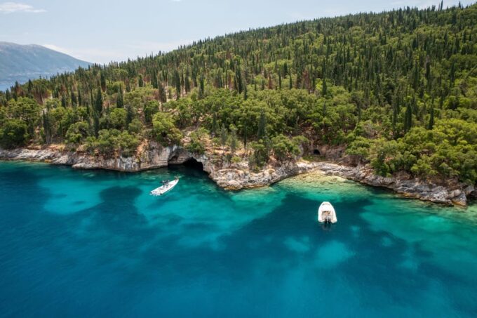 Argostoli - Private Luxury Cruise to Fteri, Melissani, Assos - Exploring Kefalonias Coastline