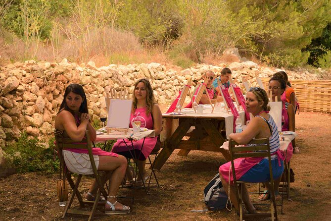 Art Experience With Wine - Creating Art in a Serene Setting