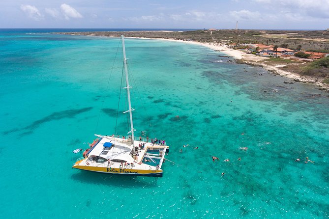 Aruba Morning Snorkel Sail Aboard Palm Pleasure Catamaran - Professional Crew and Safety