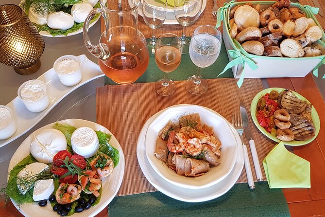 At Salentines Home With Macaroni, Prawns and Swordfish - Intimate Group Size