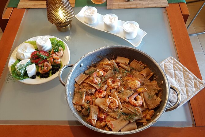 At Salentines Home With Macaroni, Prawns and Swordfish - Meeting and Pickup Details