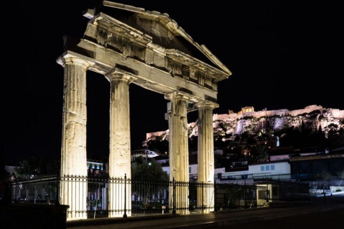 Athens: 2-Hour Highlights Tour by E-Bike After Sunset - Starting Location and Key Stops