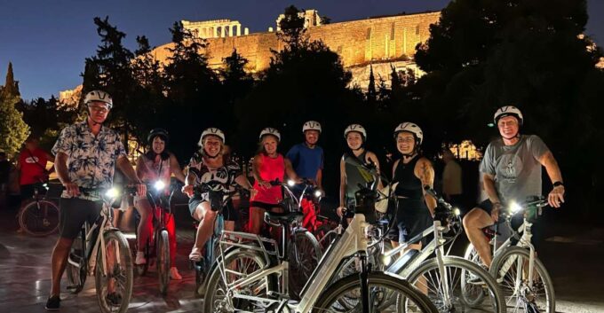 Athens: 2-Hour Highlights Tour by E-Bike After Sunset - Panoramic Views and Illuminated Sights