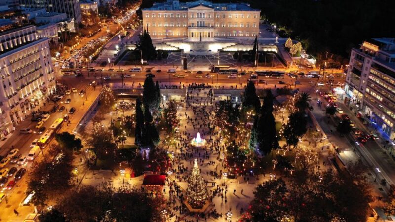 Athens at Night Small-Group Walking Tour With Dinner - Itinerary Highlights