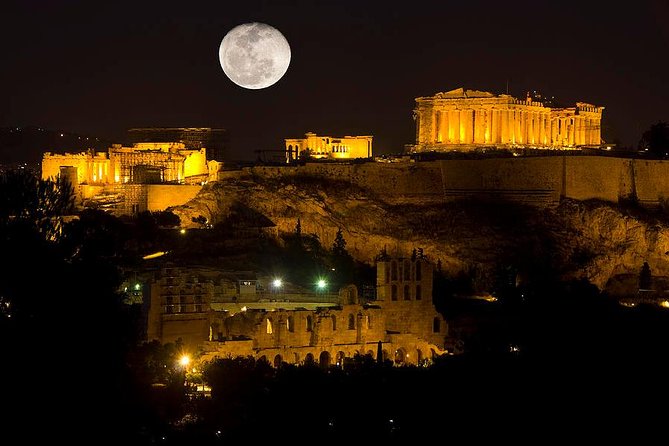 Athens by Night Driving Tour (Highlights) , and Dinner Time - Exploring the Acropolis at Night