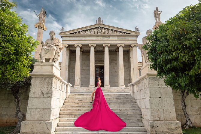 Athens: Flying Dress Photoshoot Express Package - Meeting and Pickup Details