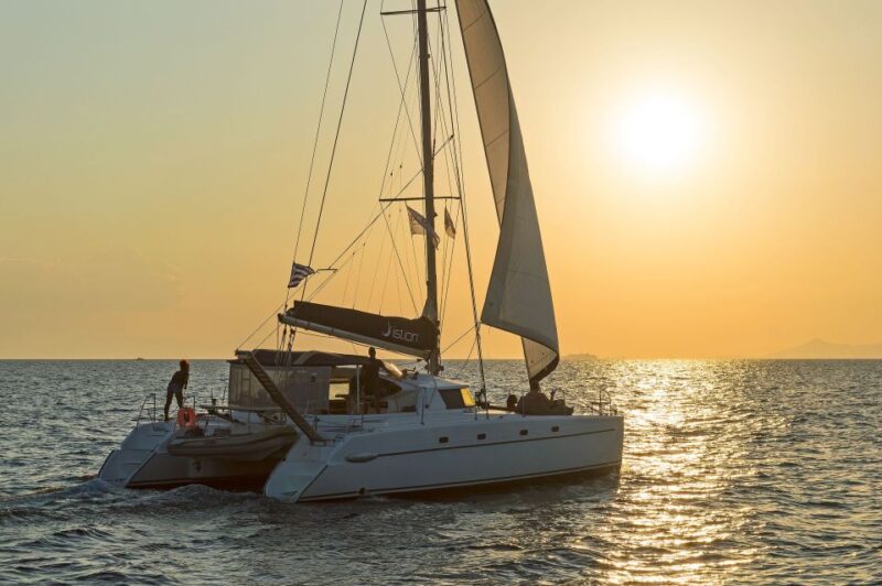 Athens: Half-Day Sunset Catamaran Cruise - Cruise Itinerary