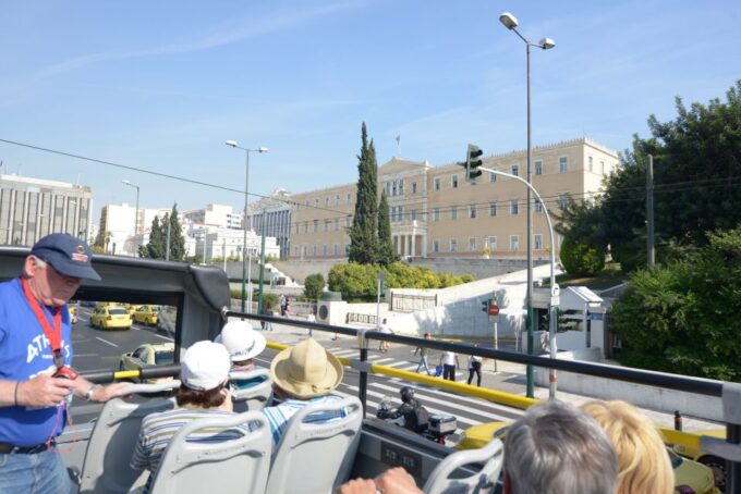 Athens, Piraeus, and Coastline: Blue Hop-On Hop-Off Bus - Onboard Features and Amenities