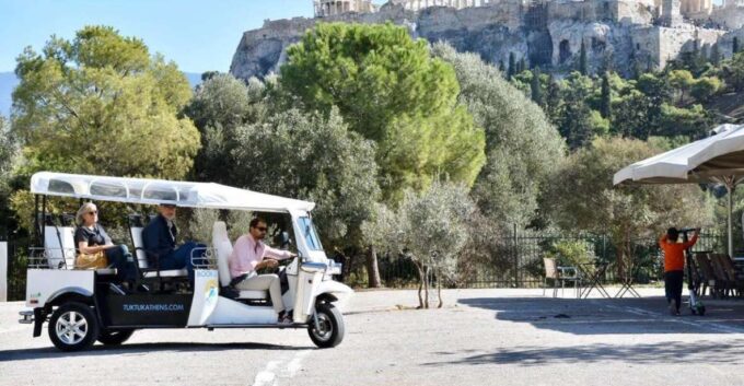 Athens: Private 3-Hour City Tour on Eco-Friendly Tuk Tuk - Eco-Friendly Tuk-Tuk Transportation and Tour Inclusions
