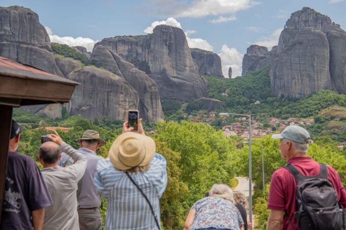 Athens to Meteora: Monasteries & Hidden Caves Bus Tour - Visiting the Monasteries
